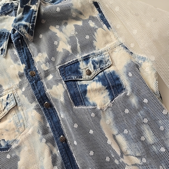 Refashioned Denim & Tulle Jacket (M/L) - Picture 9 of 16